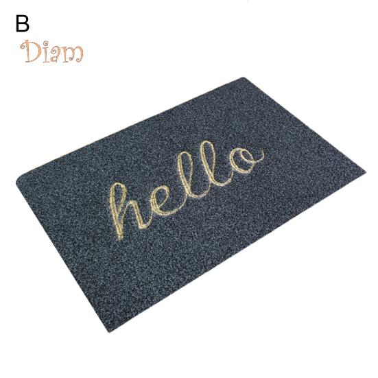 CO&LO Front Door Mat Welcome Letter Print Home Decor Durable Front Entrance Floor Mat for Living Room