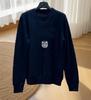 Nanyou 25 A/W Classic Letter Cashmere Knit Sweater - Loose Fit, Versatile, Logo Jacquard