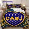 Boca Juniors Pattern Bedding Quilt Set Quilt Cover Pillowcase Home Decoration Birthday Gift (1 * duvet cover + 2 * pillowcase, without core)