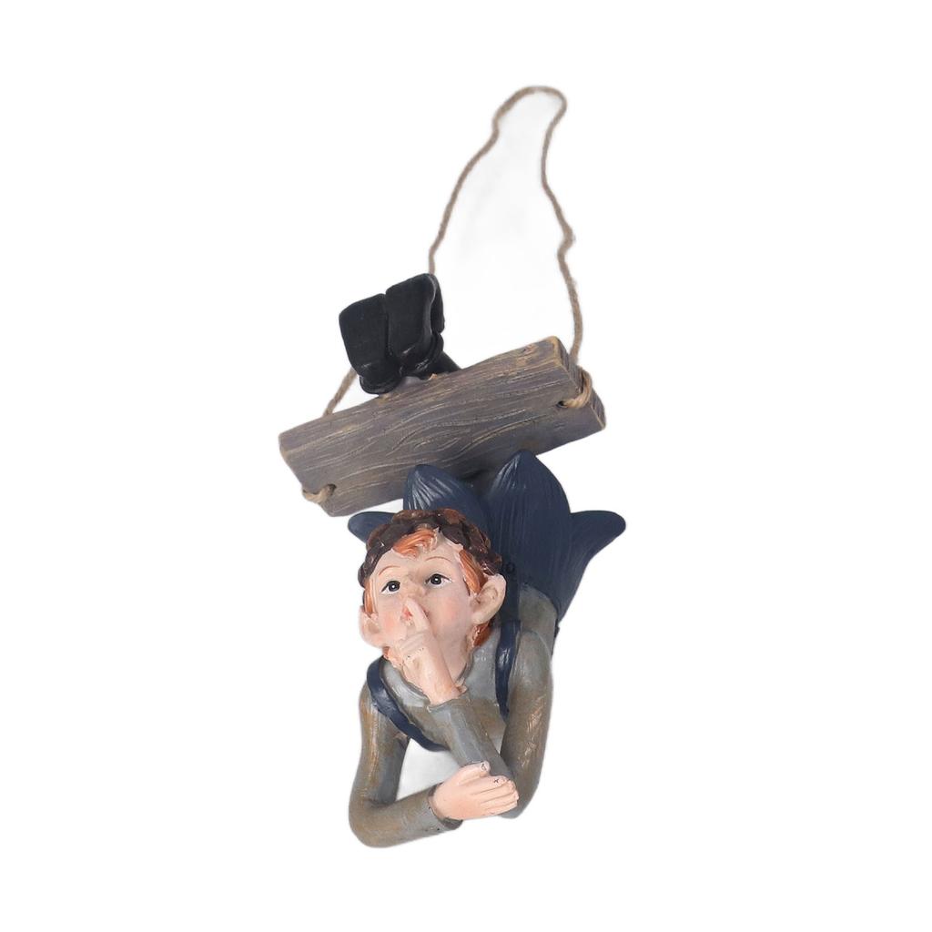 Swing Forest Elf Figurine Resin Exquisite Elf Hanging Statue Tree Ornament for Gardens Yard Home Decoration