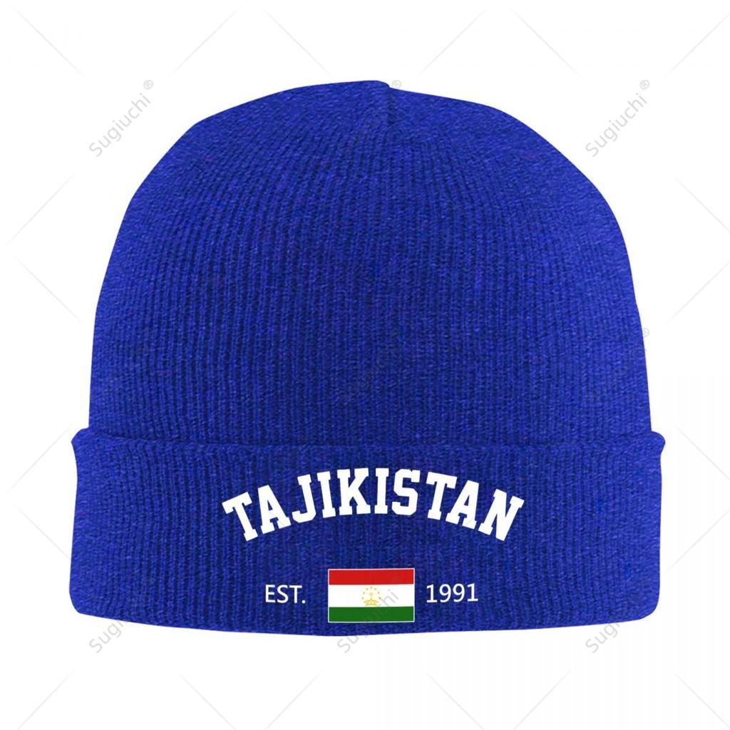 Knitted Hat Unisex Tajikistan EST Independence Day For Unisex Women Boys Winter Autumn Beanie Cap Warm Bonnet