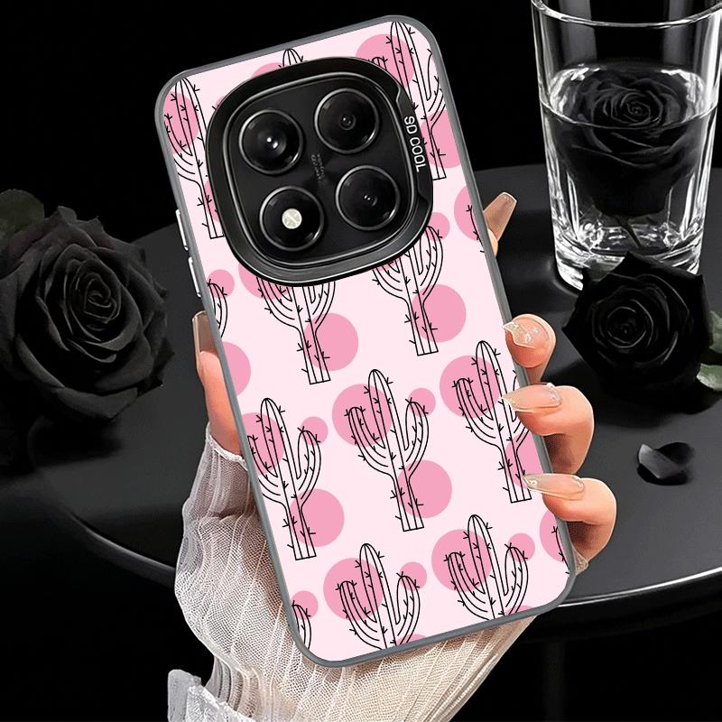 Kaktusmuster Stoßfeste Handyhülle für Xiaomi Redmi Note 15 14 13 12 Pro Plus 11 11S 11T 5G Abdeckung Anti-Fall Fundas