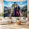 Hotel Transsilvanien Wandteppich Heimdekoration Hängendes Stoffkunst-Hintergrundteppich für Schlafzimmer