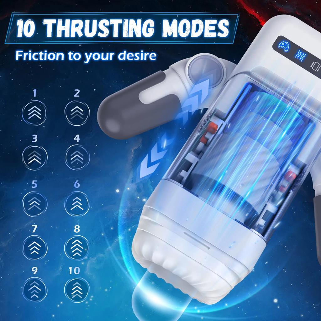 New Robot Automatic Male Masturbator Vibration Blowjob Machine Silicone Vagina Masturbation for Men Vibrator Sex Toy Adult Goods