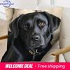 Cute Black Labrador Retriever Printed Pillowcase for Pet Lovers Sofa Cushion Cover Home Room Dormitory Decoration D Printing