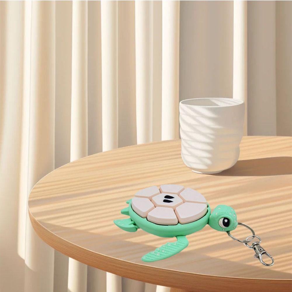 Mechanical Key Turtle Fidget Clickers Keychain Clickers Sensory Key Ring Toy  Kids Gifts