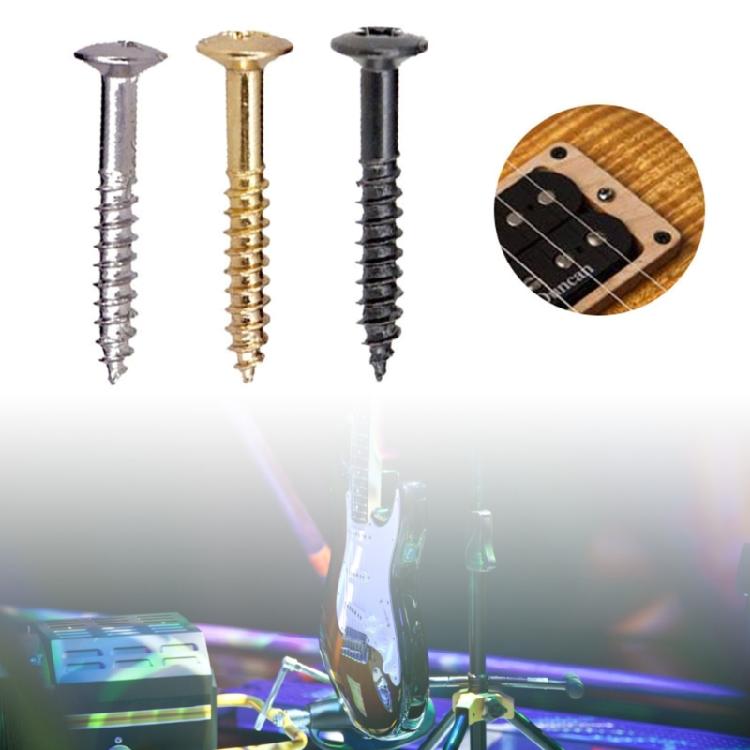 10Pcs Guitar Humbucker Pickup Rings Mounting Screws Replacement Stainless Steel Pickup Frame Surround Screws Enduring