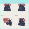 Kinder Sommer Baumwolle Vichy Kleid Set Mit Schleife Für Mädchen Alter 3 Bis 8