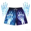 Summer New Style Shorts 3DPrint X-ray Pattern of Hand Bones Street Casual Fashion Comfortable Breathable Lightweight Shorts