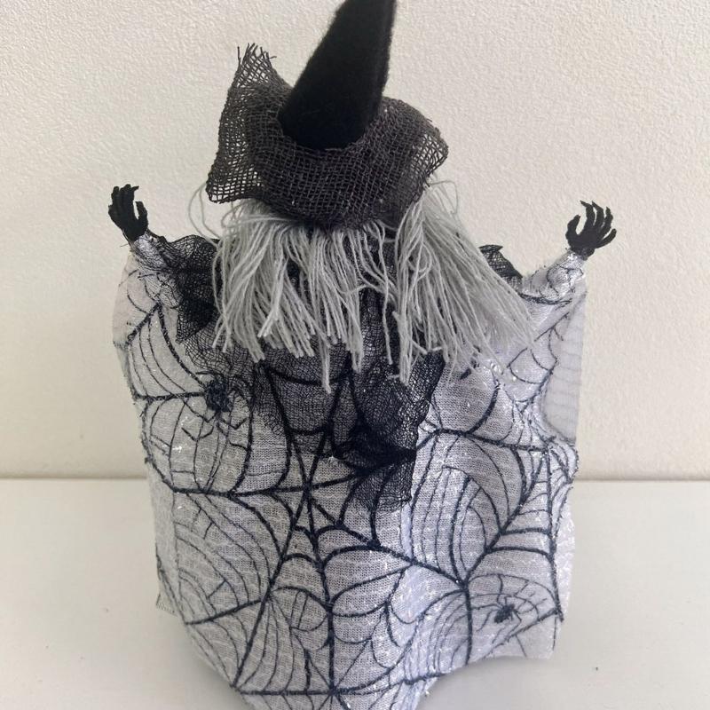 Eerie Halloween Festival Decoration Unique Halloween Tree Toppers with Specter Pumpkin Figurine for Holiday Decors