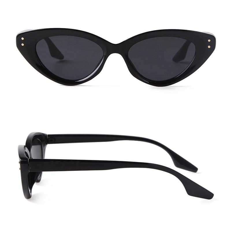 New Fashion Cat Eye Sunglasses Female Retro Shades Colorful Rivet Street Shooting Eyeglasses Uv400 Sun Glasses For Women