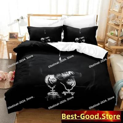 3D Mode Yeat Rapper Bettwäsche Set Mit Kissenbezug Bettdecke Bezug Weich Einzel Doppel Queen King Größe Jungen Erwachsene Schlafzimmer
