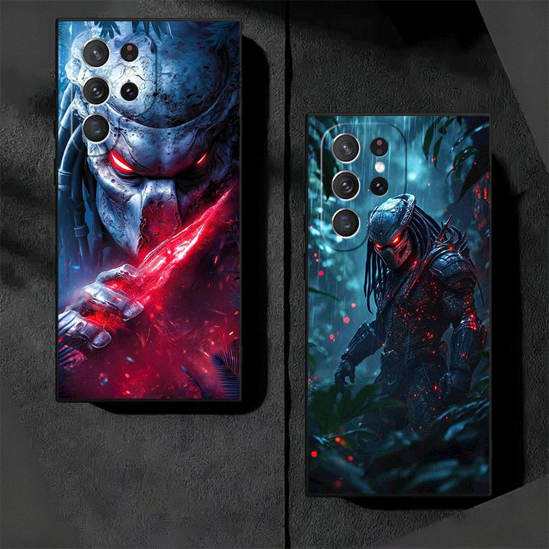 A-Alien Vs P-Predator Soft Phone Case for Samsung Galaxy S26 S25 Edge S24 Ultra S23 Plus S22 S21 FE S20 Black Cover Back Shell