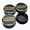 4 Stück VOLK Racing Logo Emblem Auto Radnabenkappen Außendurchmesser 48MM 42MM Räder Nabenkappe Rays Abzeichen Felge Radkappen Staubschutz Auto Zubehör