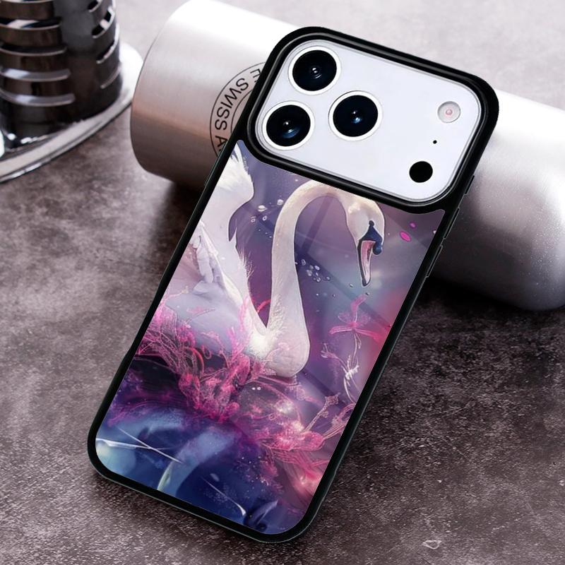 Beautiful White Swan Bird Phone Case For iPhone 17 16 15 14 13 12 11 Pro Max Plus 17Air Soft Silicone Cover