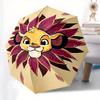 Lion King, Simba Themed Automatic opening and closing folding umbrella, 8-rib windproof, compact travel design, suitable for all occasion |