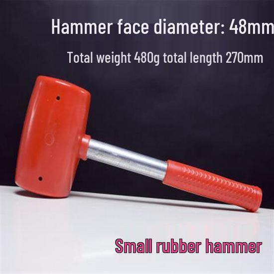 

Multi-Function Rubber Hammer with Wooden Handle for Tile Installation and Decoration