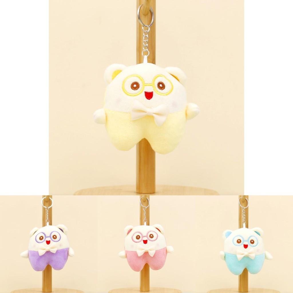Adorable Cartoon Bear Plush Keychain Soft Pp Cotton Animal Toy Bag Accessory