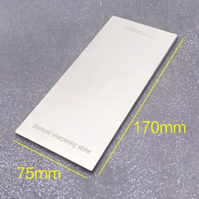 1000 1500 Girt Diamond Plate with EVA Base Professional Sharpening Stone Grinder Whetstone Knife Sharpener System Accessories