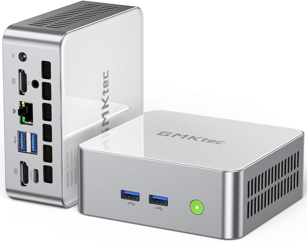 

GMKtec Nucbox M3 Windows 11 Pro Mini PC Intel Core i5 12450H Mini screen gaming mini PC, 32GB(16GB2) DDR4,1TB PCIe3.0 SSD,2.5G LAN,WIFI6,BT5.2,3