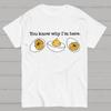 Retro Thanksgiving Dinner You Know Why I'm Here Deviled Egg Cotton Summer Casual Cool Loose T-Shirt