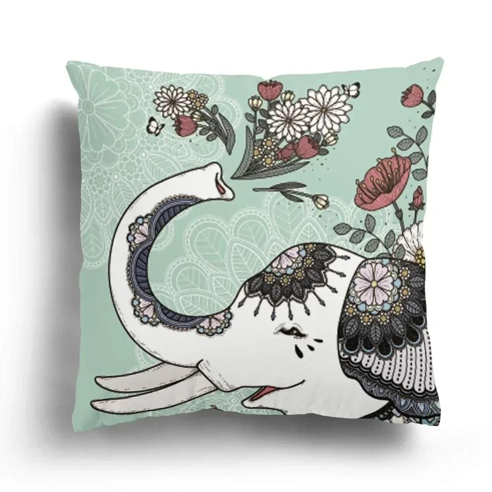 Luxuriöse Heimdeko Kissenbezug Wohnzimmer Sofa Kissenbezug Cartoon Tier Zebra Bär Muster Kissenbezug