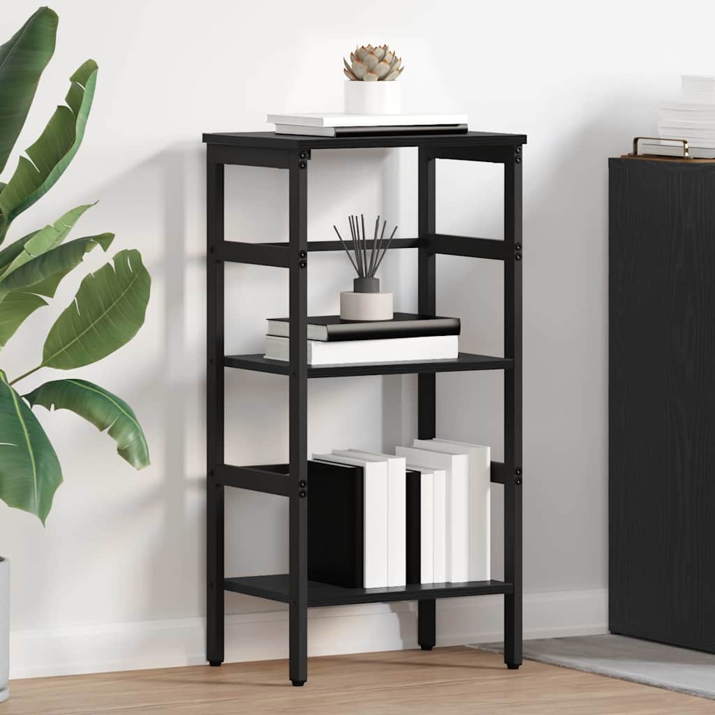 Bookshelf Black Oak Effect 40 x 29.5 x 81 cm