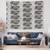 Bohemian Tapestry Wall Hanging Gothic Decor Dark Academia Aesthetic Vintage Floral Pattern Home Textile Room Divider Dorm Decor