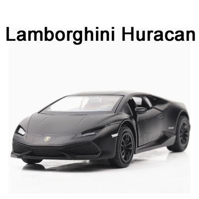 Modèle de voiture en métal Lamborghini Huracan à l'échelle 1/36, jouet en alliage moulé sous pression, supercar, véhicule à tirer, jouets pour enfants avec boîte