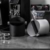 Coffee Knock Box Stainless Steel Shock Absorbent Espresso Knock Box Coffee Grind Dump Bin with Nonslip Base Accessories