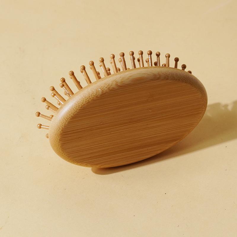 High Quality Hair Comb Bamboo Massage Comb Wooden Brush Solid Wood Bamboo Cushion Anti-Static Hair Brush Combs Travel