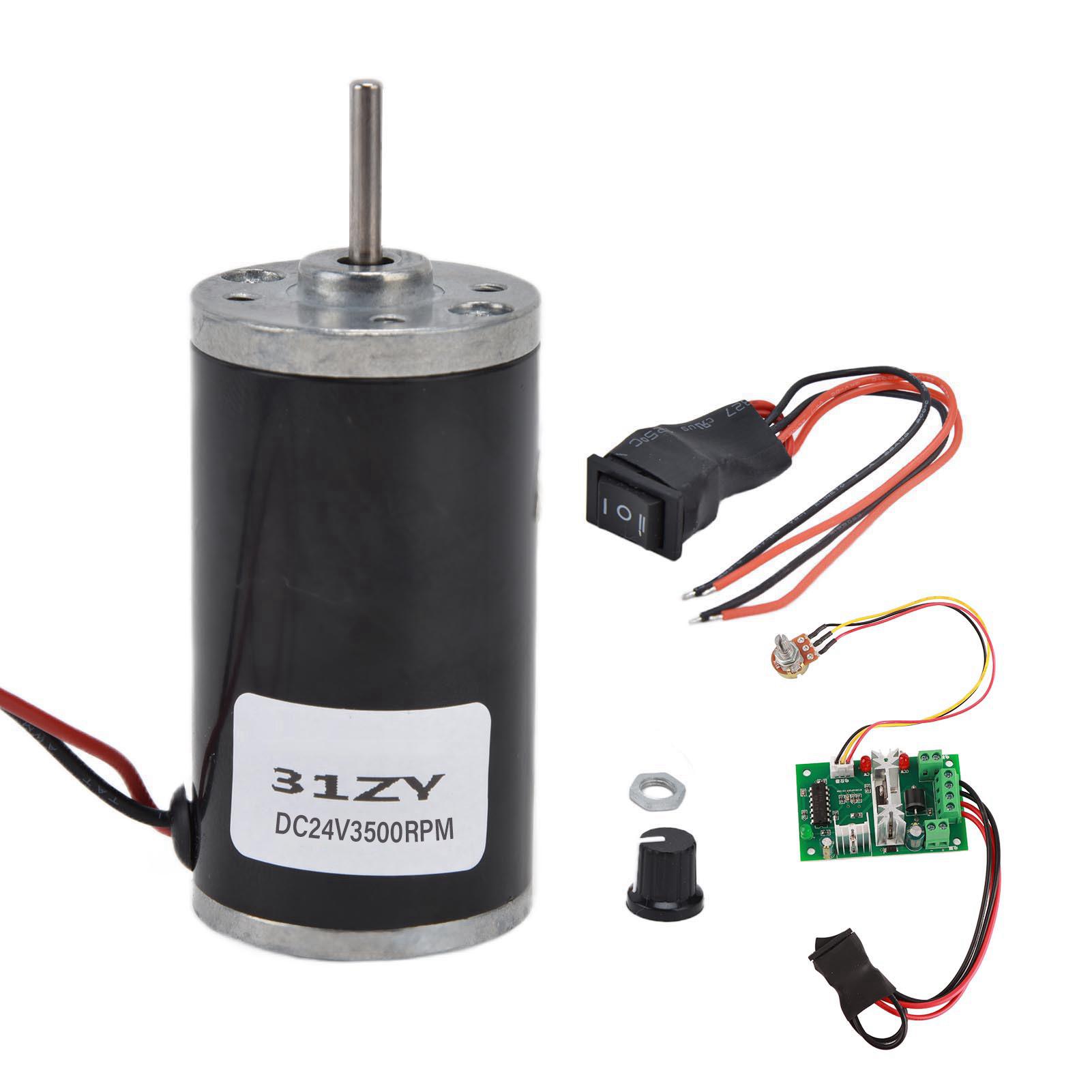 

DC Permanent Magnet Motor Low Noise Mini High Speed CW CCW Motors for DIY Generator24V3500RPM