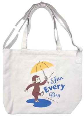 AI PLANNING Curious George Divided Shoulder Bag with Umbrella K7561D W40 X H30 X D16 Cm