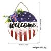 Colorful Welcome Wooden Sign With Usa Stars And Stripes Perfect For Decor Holiday