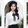 Black Memorial Black Ribbon Bowknot Brooch Polyester Vintage Crystal Rhinestones Jewelry Bowtie Neckline Decoration Pin Women