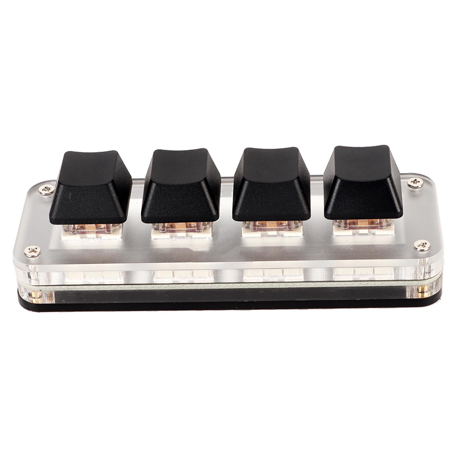 

Червоний перемикач Macro Keyboard Plug and Play Ергономічні налаштовані ручки USB Mini Keypad для настільного ПК Type 2