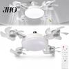 Ventilatore da Soffitto con Luce 3/4/5 Pale e Telecomando, 2-in-1 LED Silenzioso tipo Drone per Ventilazione Soggiorno, Pale Pieghevoli, 3 Velocità Dimmerabile, Attacco E27 per