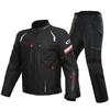 All-Season Waterproof Motorcycle Riding Suit With Removable Armor Protective Gear Mesh Racing Jacket Pants Set