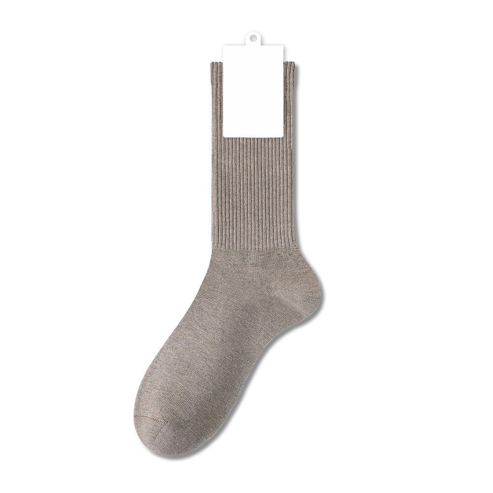 Damen Frühling und Herbst Reine Baumwolle Nahtlose Antibakterielle Mittelhohe Frotteesocken