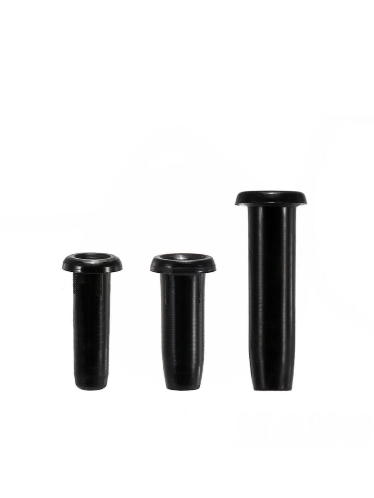 

Набор из 100 штук черных нейлоновых протекторов для струн бадминтонной ракетки с вариантами одинарного и двойного отверстия 2.1*13.2 - 100 pcs