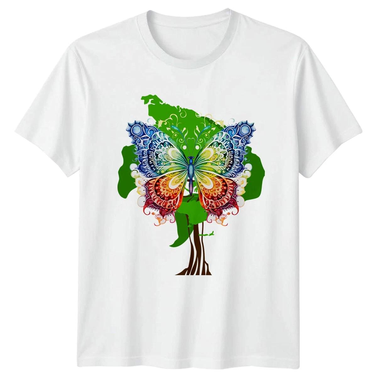 Mandala Rainbow Watercolor Butterfly T-Shirt Butterfly Gift For Him And Her XXL