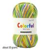 5Rolls Soft Dyed Acrylic Yarn 50grams Per Roll for Knitting Sweater Scarves Hat Blankets Baby Clothes Home Decoration