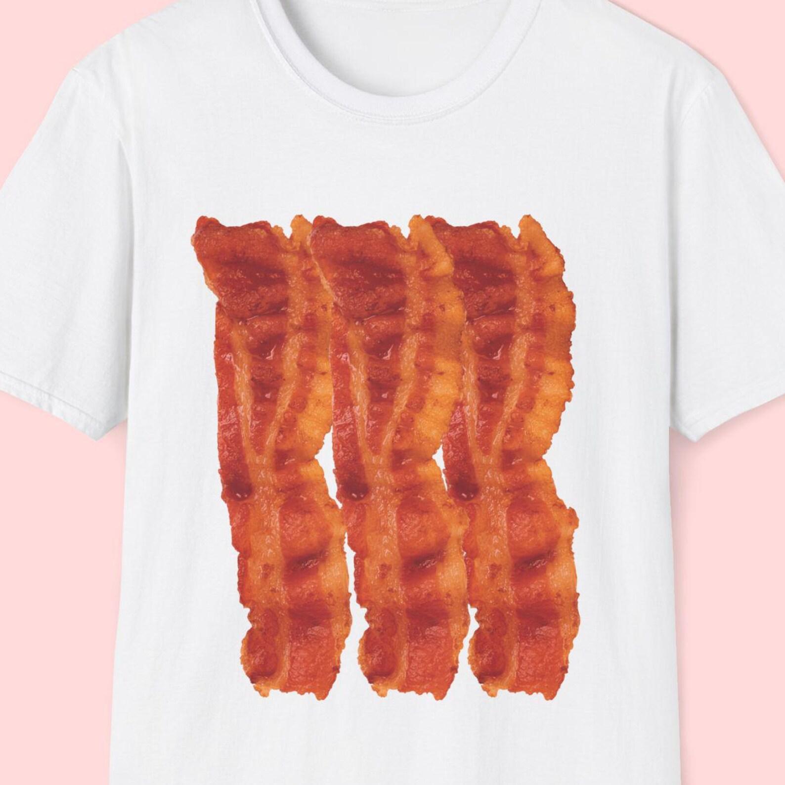 Funny Bacon Shirt, Bacon Lover Gift, Breakfast Lover Gift, Foodie Shirt, Food Lover Gift, Bacon Print, Turkey Bacon, Air Fryer Bacon S