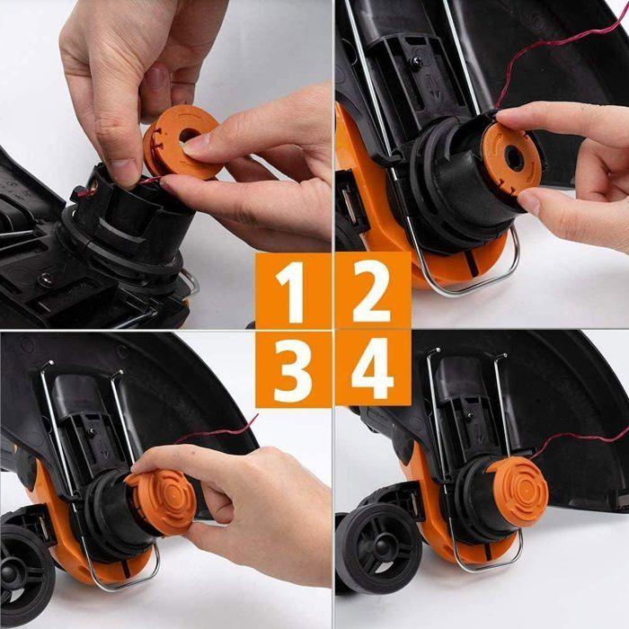 Bobine De Fil De Coupe - WORX - WA0007 - 2x5 M - Compatible Avec WG173E/WG183E/WG118E/WG119E