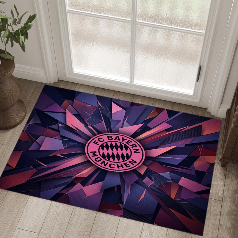 Tappeto in velluto di cristallo con design Bayern Monaco Accogliente Non?Tappeto Stampato Antiscivolo per Camera da Letto Soggiorno Ingresso