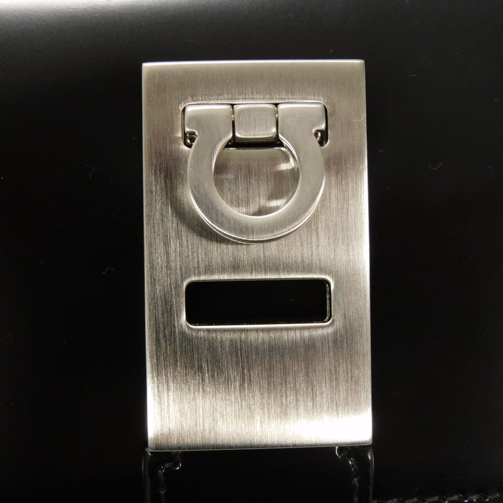 Used Gancini Pochette 9896 661170 7921 Card Case 2-Way Pouch RFID Unused New Logo Black Unisex from Japan AUTHENTIC