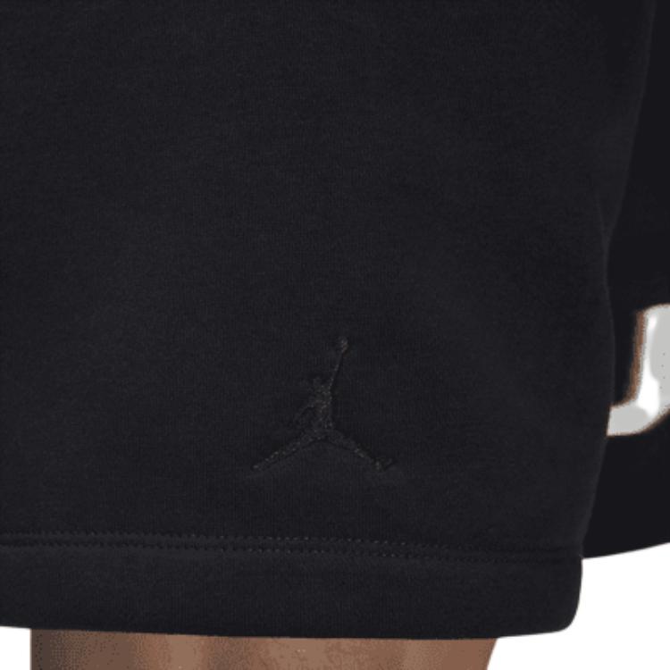Jordan MVP Fleece Shorts With Letter Print Mid-Rise Drawstring Casual Shorts Men shorts Black FV7231-010