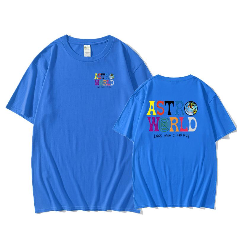 New Fashion Hip Hop T Shirt Men Women  ASTROWORLD Harajuku T-Shirts Wish You Were Here Letter Print Tee