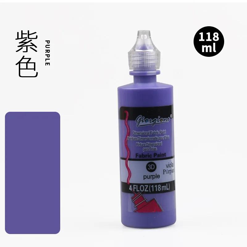 118ml Farbige Acrylfarbe 3D Dreidimensionale Farbe DIY Handbemalte Graffiti Textilfarbe