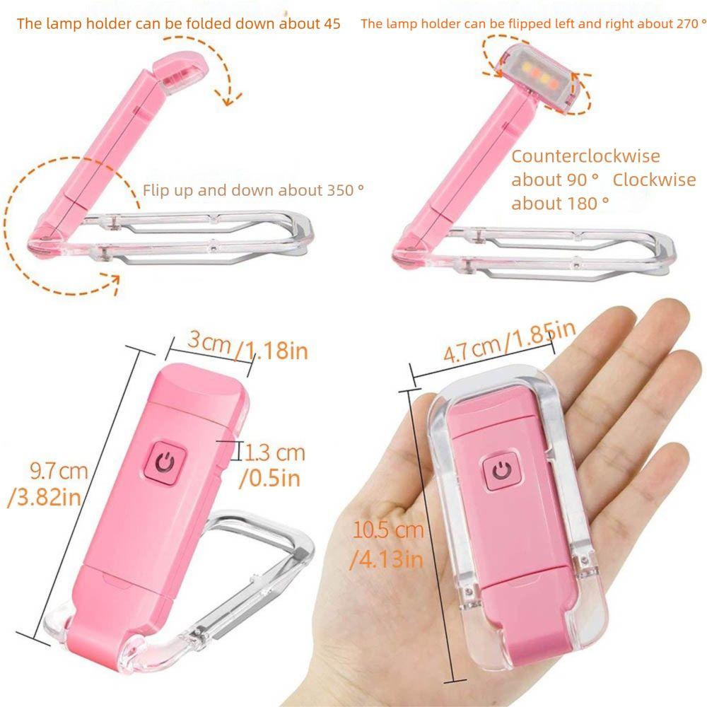 Eye Protection Reading Light LED Clip Desk Light Mini Clip on Book Light  Bookmark Read Accessories